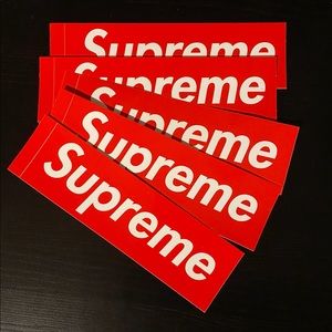 Supreme Logo Sticker X5